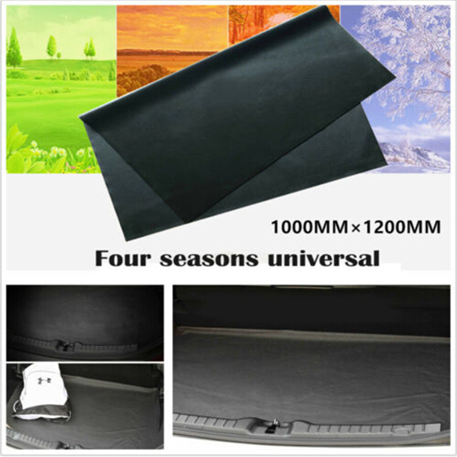 1-Piece Car Trunk Mat, Cargo Liner, SUV Van Dash Mat, Protective Mat, Black, 1m x 1.2m n