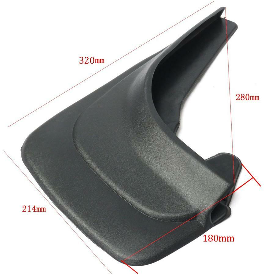 4-Pack Black ABS Plastic Car Mudguards, Mudguard Splash Protectors - n