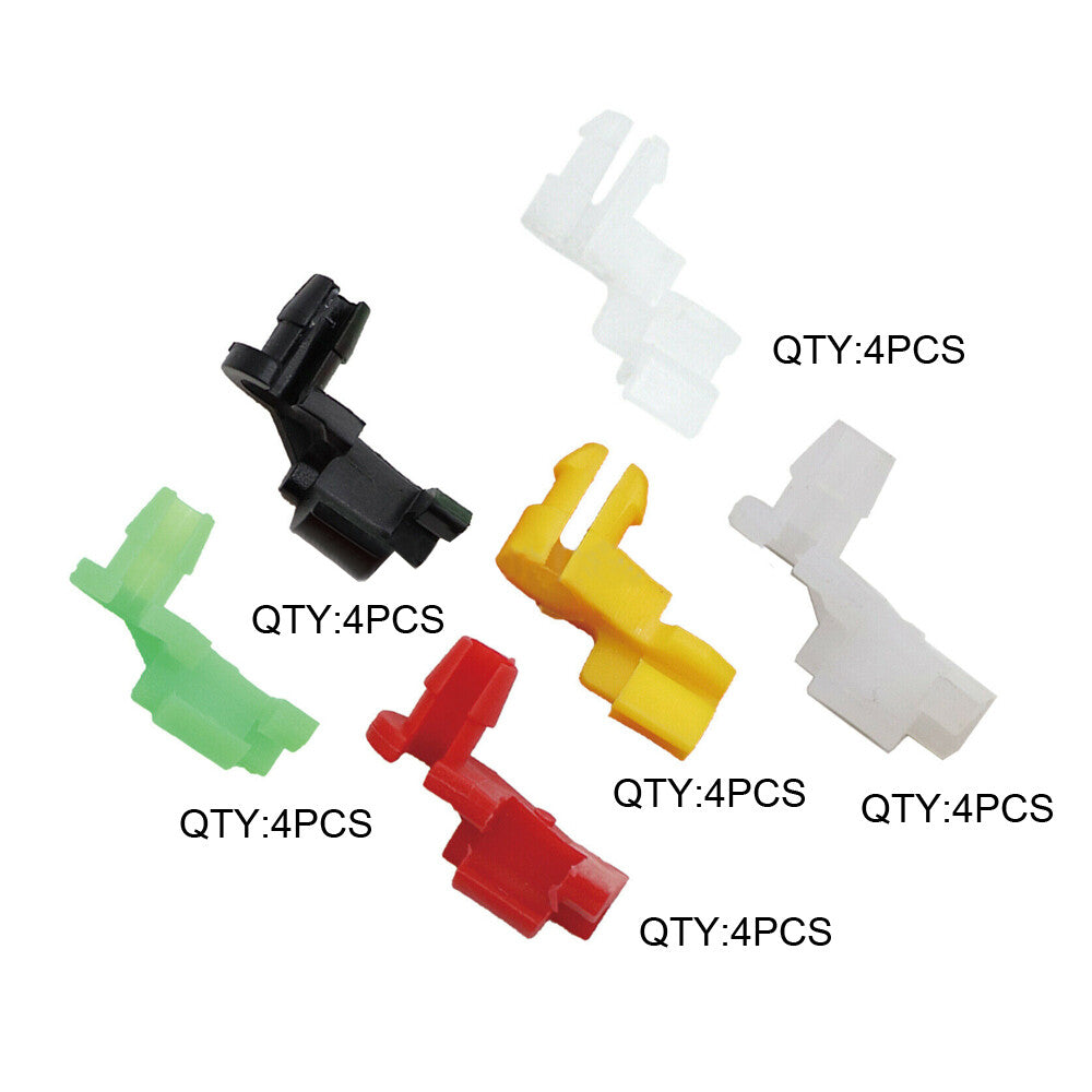 24 Pcs Nylon Plastic Car Rivets Door Lock Rod Clips Rod Push Fasteners Clips Kit
