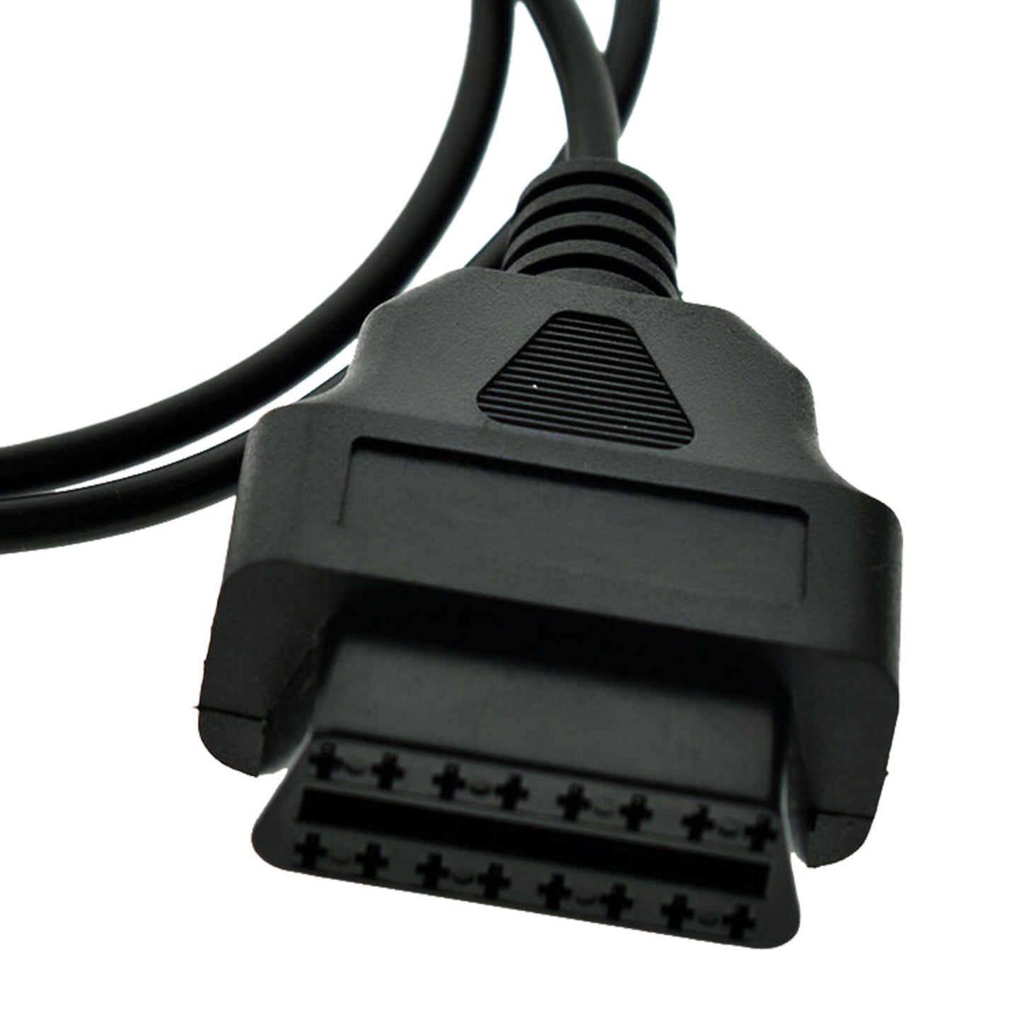 1M 16-Pin OBD2 To USB Port Diagnostic Extension Adapter Cable Connector Black Q