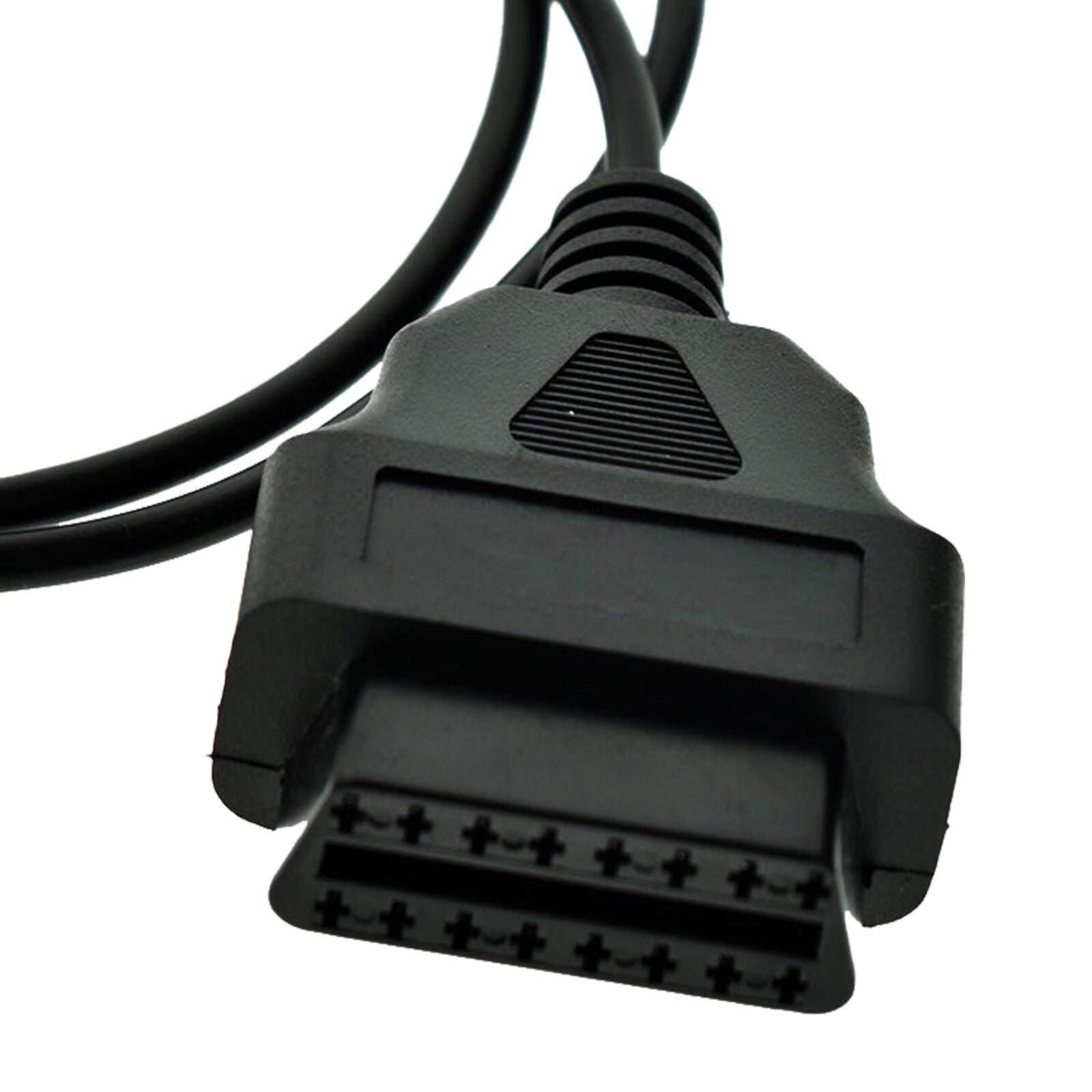 1M 16-Pin OBD2 To USB Port Diagnostic Extension Adapter Cable Connector Black Q