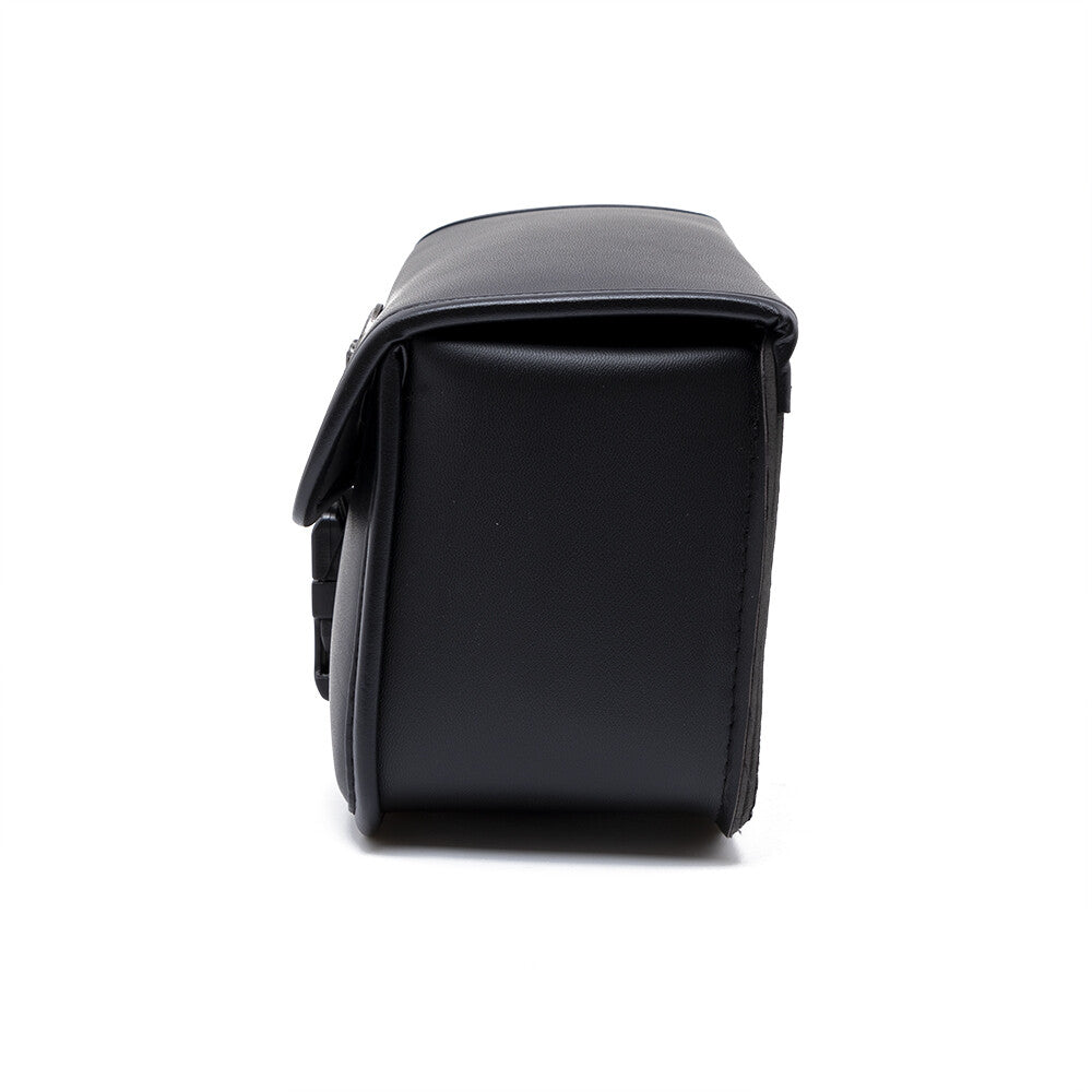 Motorcycle PU Leather Black Rectangle Tool Bag Storage Pouch Basket for Honda Q