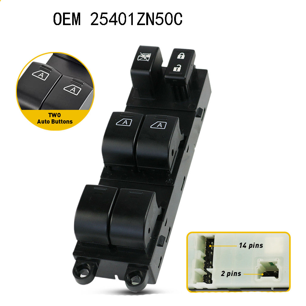 FOR 2007-2012 for NISSAN ALTIMA SEDAN DRIVER SIDE MASTER POWER WINDOW CONTROL SWITCH