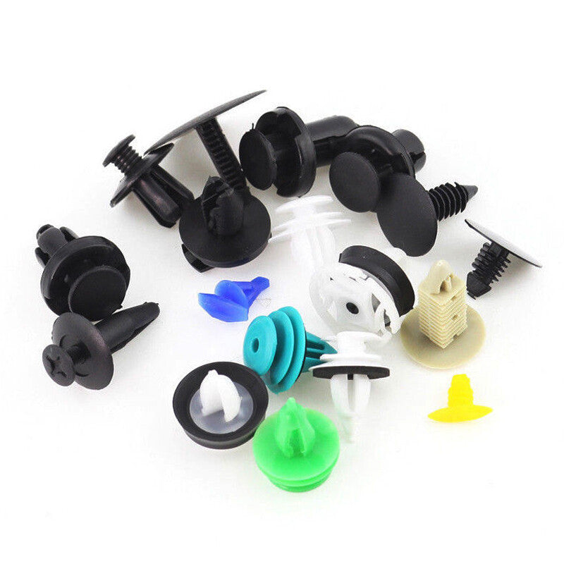 620-piece pack of 24-size plastic car fasteners, car bumper mudguard repair parts clips, solid - n