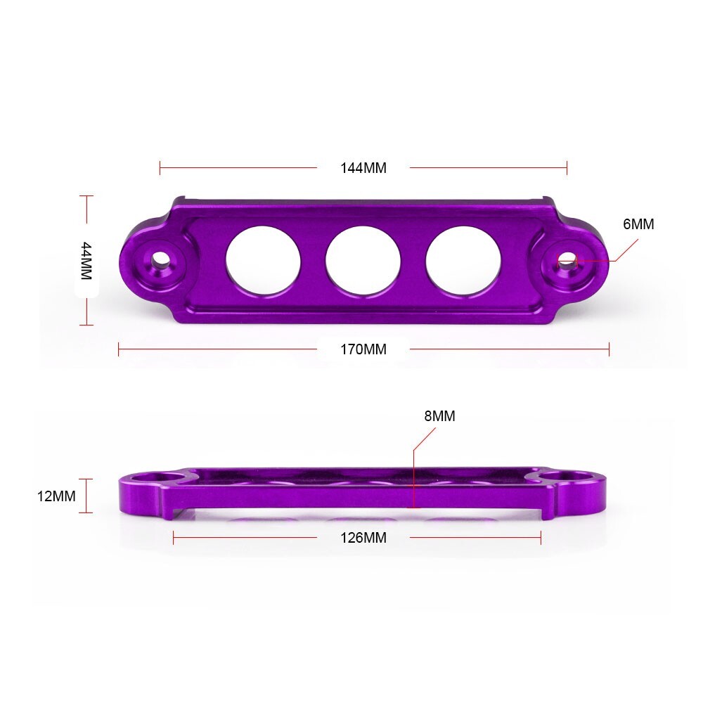 JDM Aluminum Purple Car Battery Tie Down Bracket for Honda for Civic CRX 88-00 Q