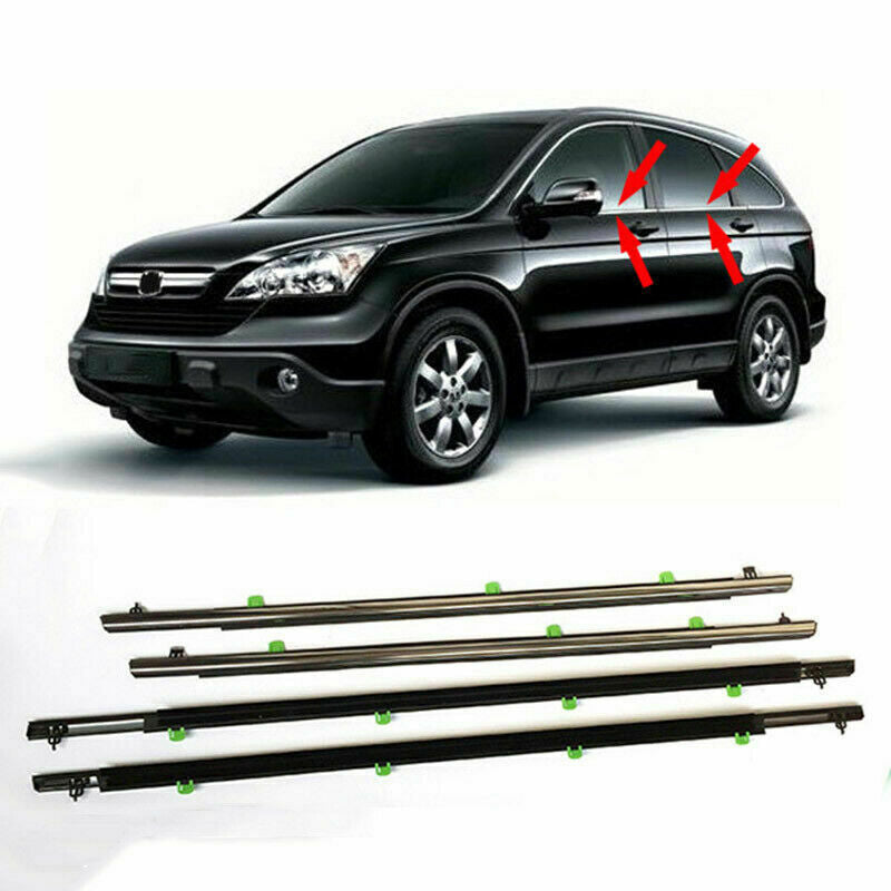 for Honda CR-V 2007-2011 Chrome Window Moulding Trim Weatherstrip Seal Replace4