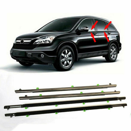 for Honda CR-V 2007-2011 Chrome Window Moulding Trim Weatherstrip Seal Replace4
