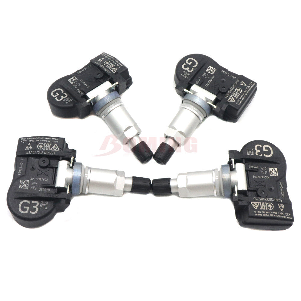 New 4pcs Tire Sensors BHB637140A TPMS 433MHz Set for Mazda MX-5 Miata BBP337140A