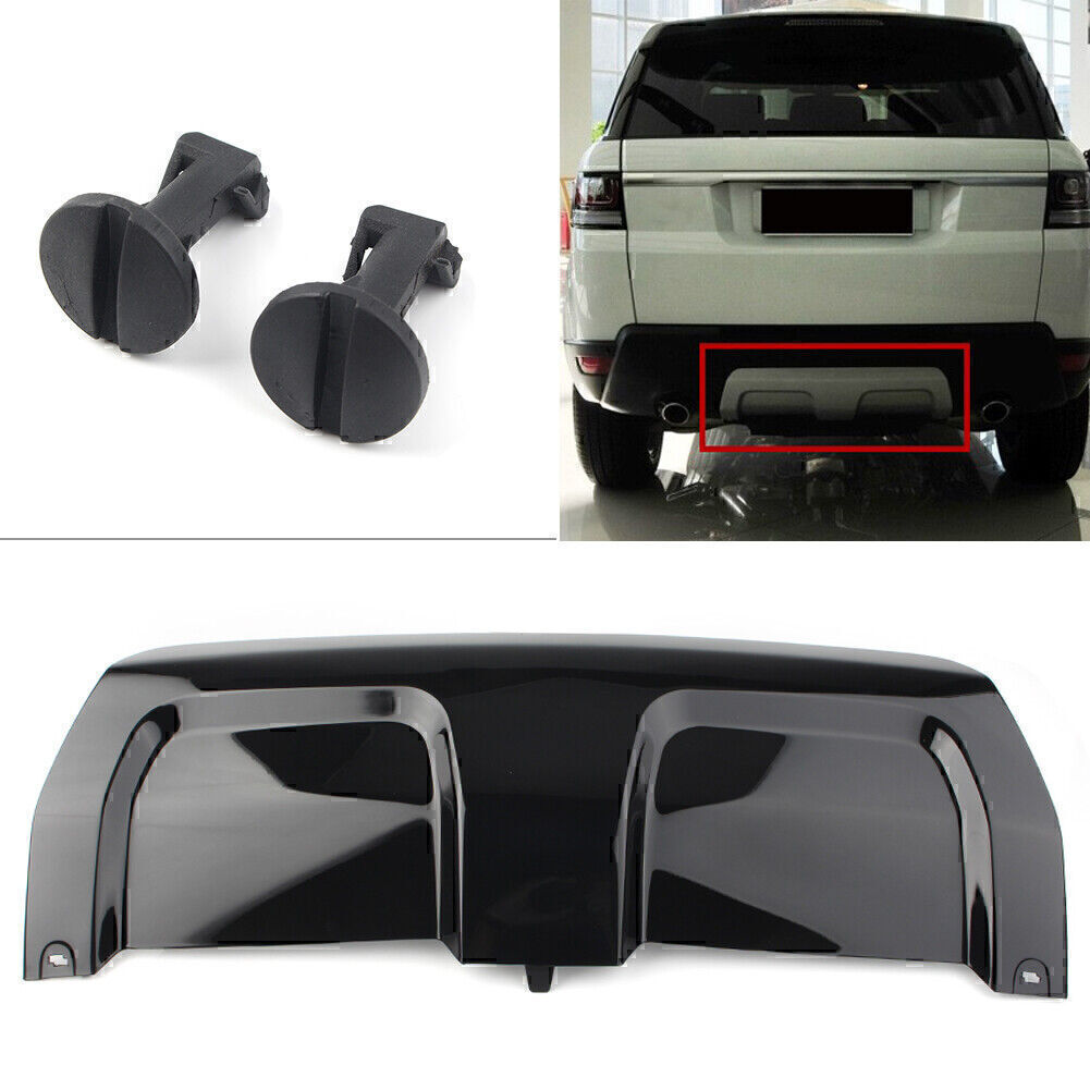 1Pc Fit 2014-2017 for Range Rover Sport 52F Black Rear Bumper Cover Trim Plate Board Q