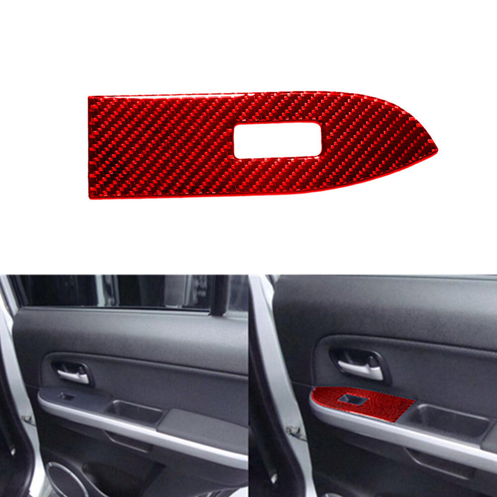 for Suzuki Grand Vitara Carbon Fiber Right Rear Window Switch Panel Trim 2006-13