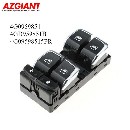 Front left-hand drive side window switch with chrome trim for 2014 for Audi RS7 / RSQ3