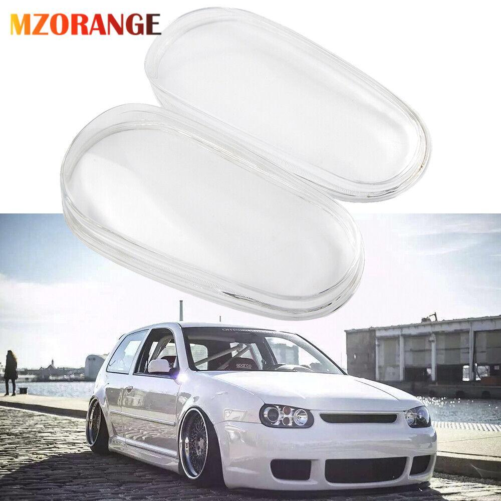 2¡Á F¨¹r for VW MK4 for Golf 1999-2005 Scheinwerferglas Linse Abdeckung Links+Rechts