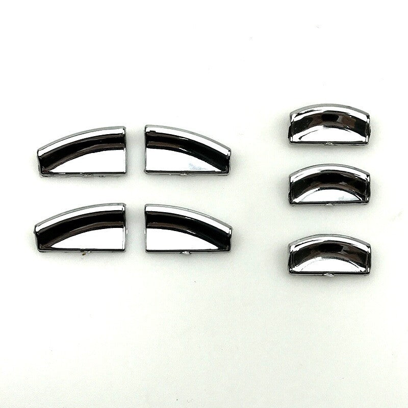7-piece set of chrome-plated corner protectors for door and window switches and buttons, suitable for Mercedes C W204