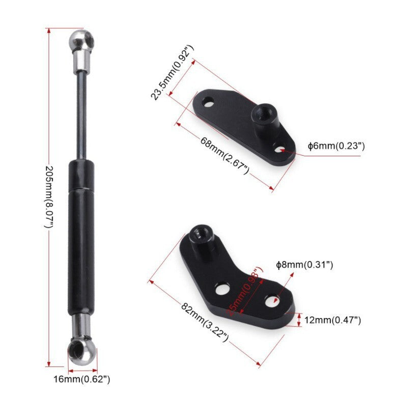Anodized Black Front OR Rear Door Opener Kits For Can-Am Maverick X3 & Max 17-24 Q