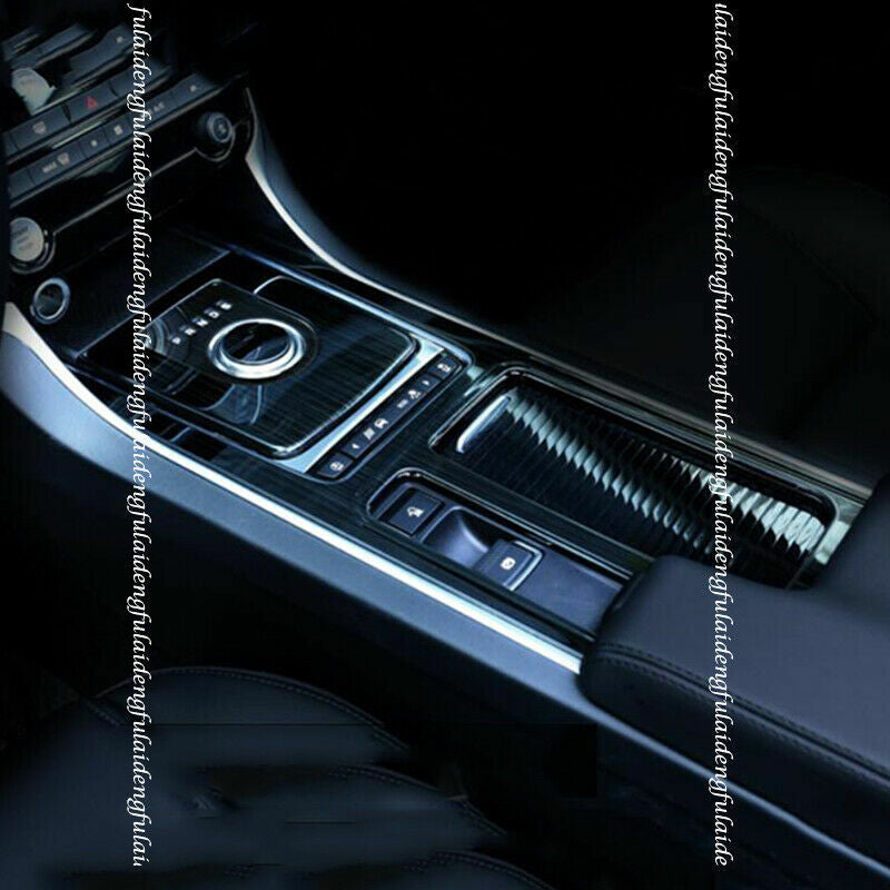 4X Black Interior Gear Shift Water Cup Panel Cover for Jaguar F-PACE 2018-2020