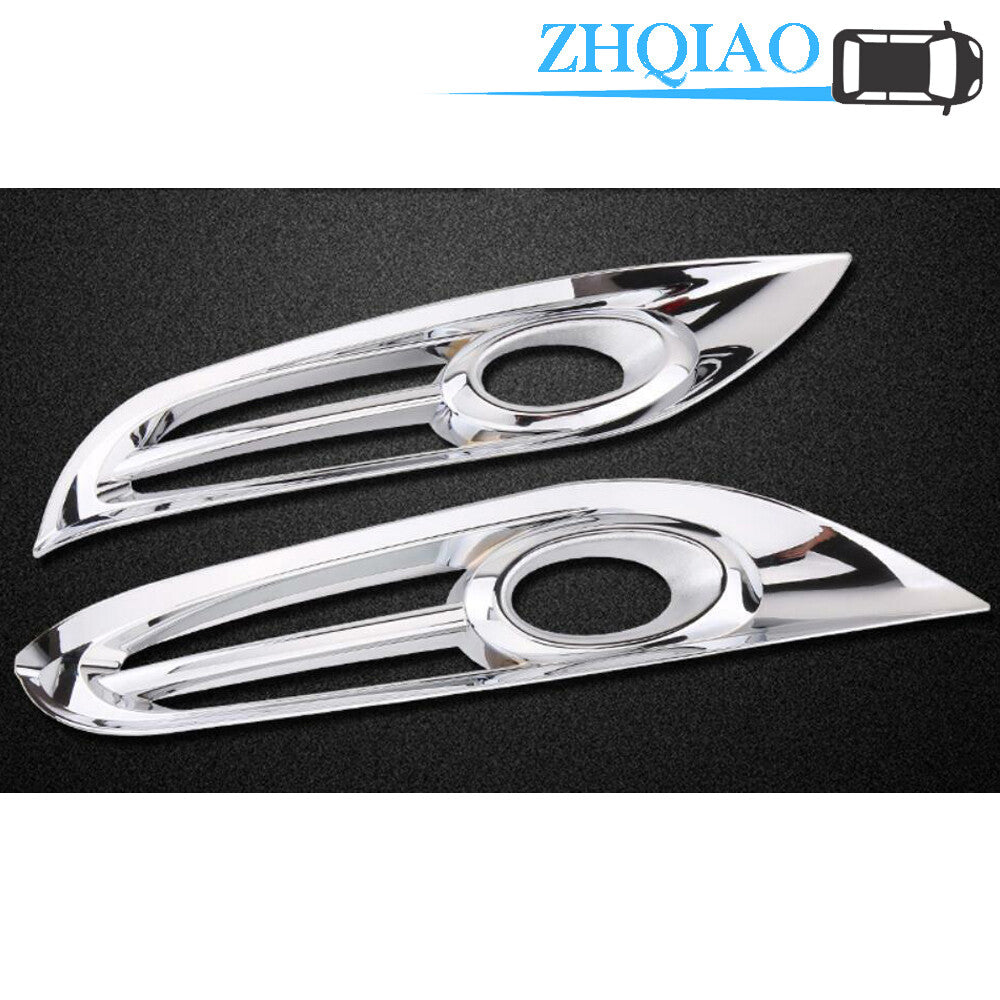 Chrome Front Fog Light Head Lamp Molding Cover Trim Fits for Honda HR-V Vezel 16-18