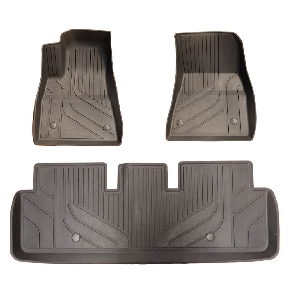 Full Set of Floor Liners for 2023 for Tesla Model 3 Highland TPE All-Weather Floor Liners Q