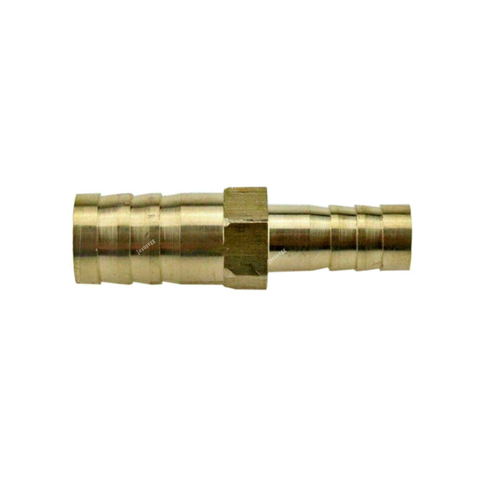 Union Hose Barb Brass Fitting Air Gas Fuel Boat Reducer (8mmX12mm) 5/16- 1/2 Q