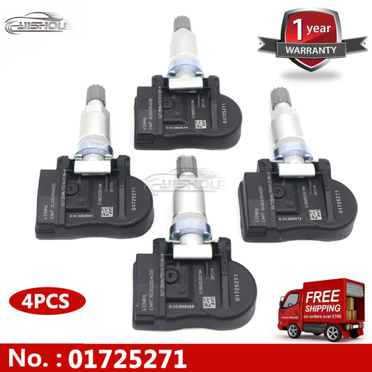 4PCS TPMS Tire Pressure Sensor 01725271 for Geely -atlas Emgrand X7 Sport 433Mhz