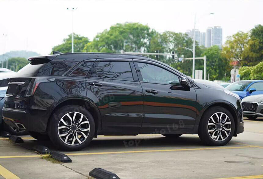 for Cadillac XT5 2017-2023 Black Window Visor Vent Shades Sun Rain Guard 6PCS B n