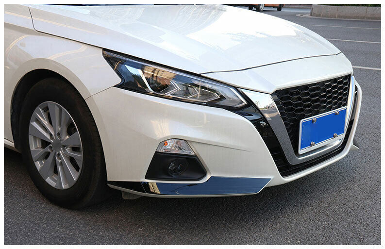4x Black Titanium Front Bumper Lip Splitter Spoiler for Nissan Altima 2019-2024