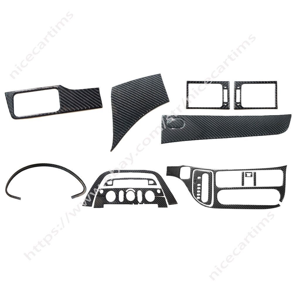 18PC Carbon Fiber Interior Full Set Dashboard Trim Kit for Honda Odyssey 2005-10