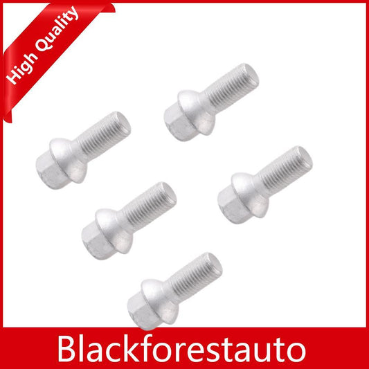 5Pcs Wheel Lug Bolts Nuts Fits for Mercedes W204 W211 C209 W164 W251 A 000 990 49 07 Q