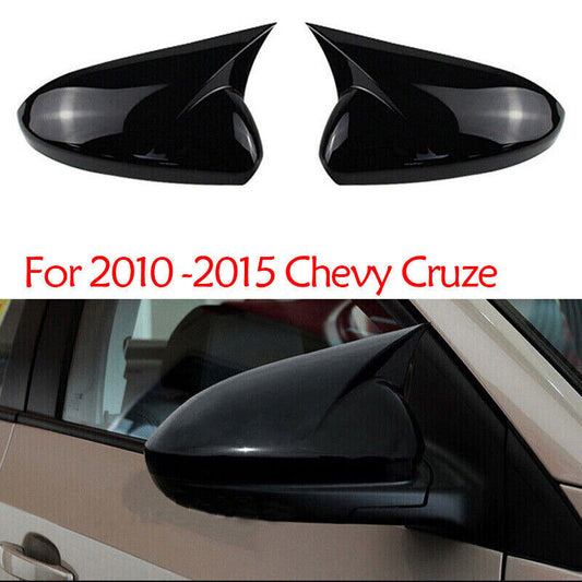 for Chevy for Cruze 2010 2011 2012 2013 2014 2015 Glossy Black Car Mirrpr Cover Cap