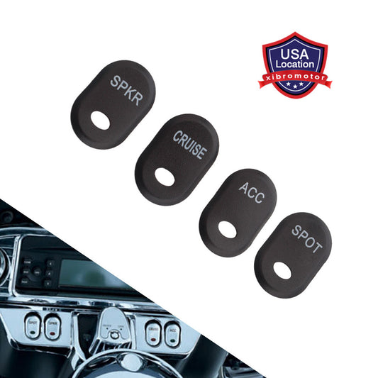 4 PCS Inner Fairing Panel Switch Button Caps for Harley 96-13 Road Electra Glide Q