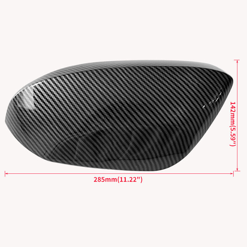 Side door rearview mirror cover decorative cover for Toyota for Corolla black carbon fiber