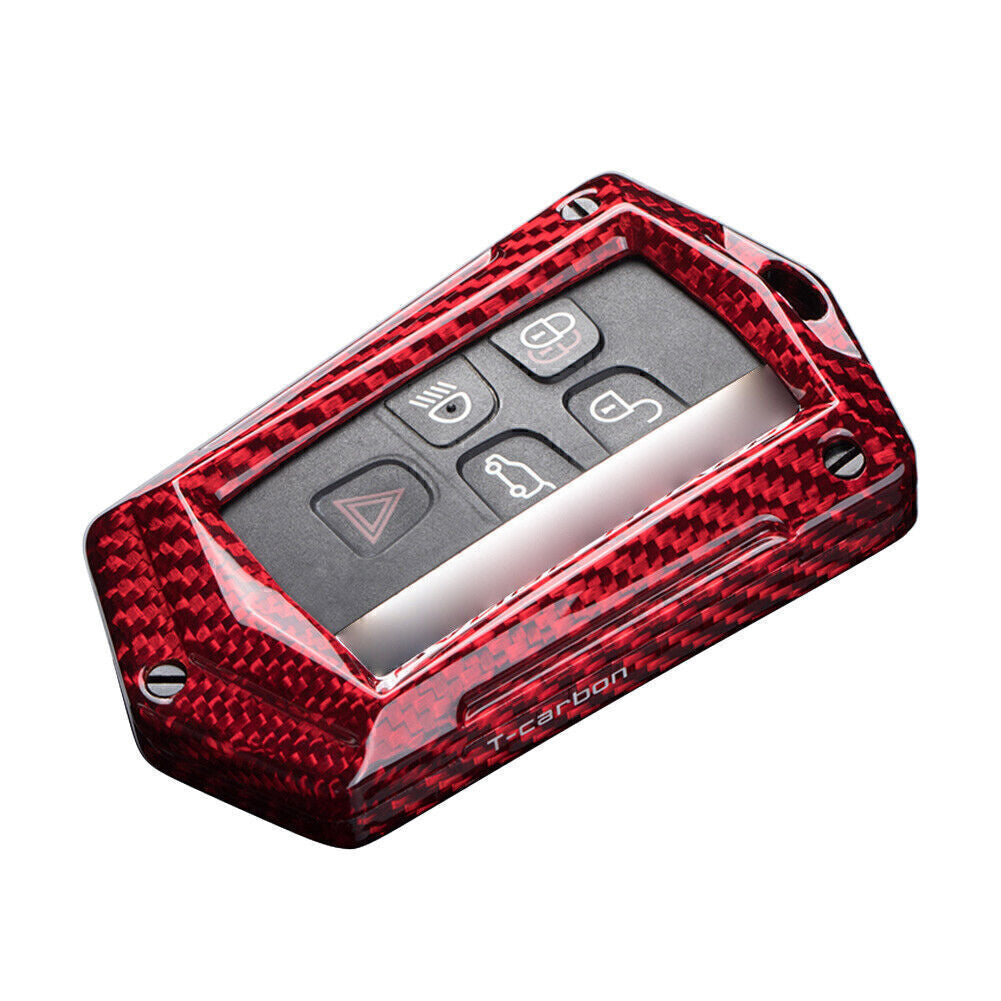 Keychain Protective Case for Land Rover for Range Rover for Jaguar XE XF XJ Carbon Fiber