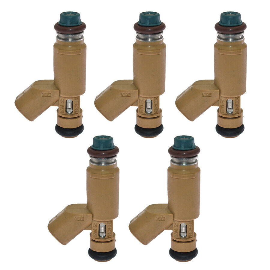 5PCS Fuel Injectors 8627815 for 2004-2010 for Volvo C30 S40 V50 2.5L L5 FJ1118