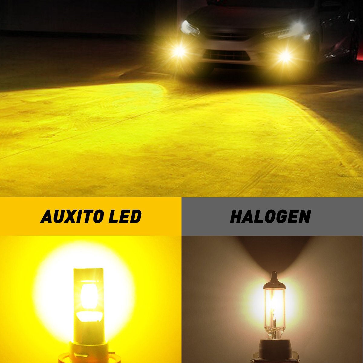 Limo Plus 9145 9140 9005 3000K Yellow Fir LED DRL M4 Diver- v