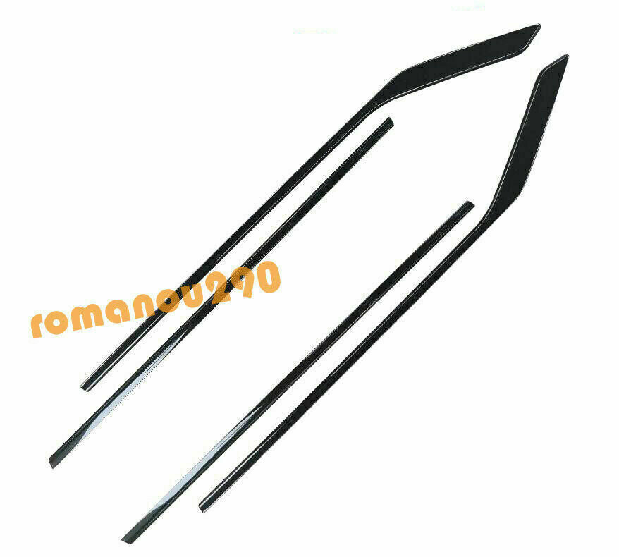 For Altima 2019-2022 Stainless Window Bottom Trim Strip Cover Black Set B n