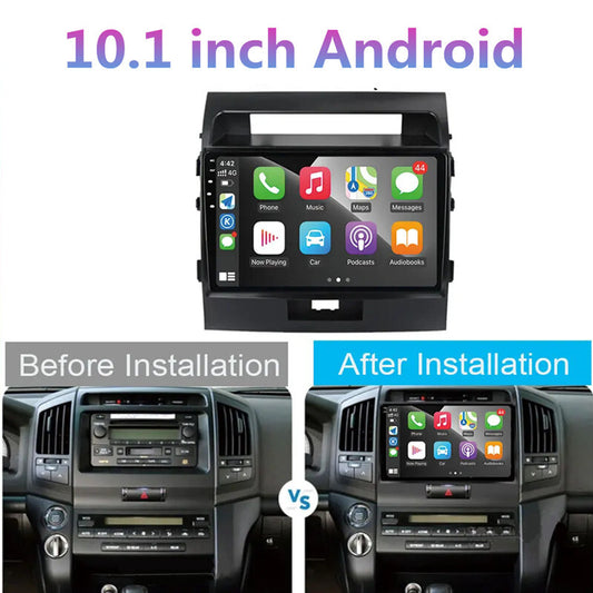 Android Radio Multimedia HeadUnit Stereo GPS Navi for 07-15 for Land Cruiser LC200