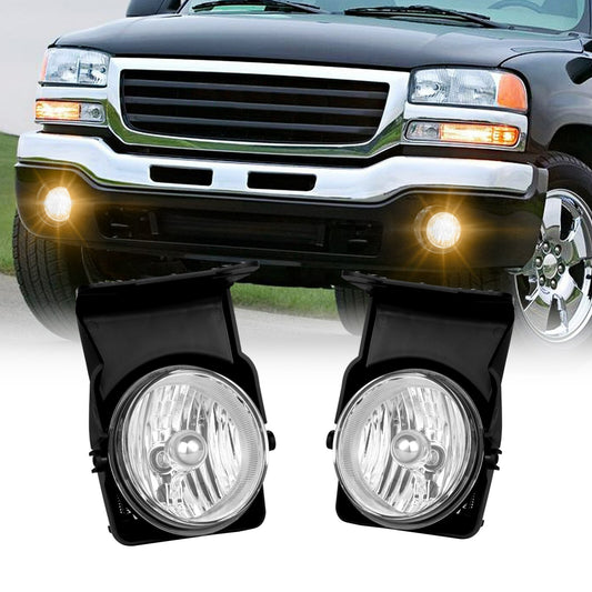 Suitable for 03-06 for GMC for SIERRA 1500/2500/3500 Clear Lens OE BUMPER DRIVING FOG Light - v