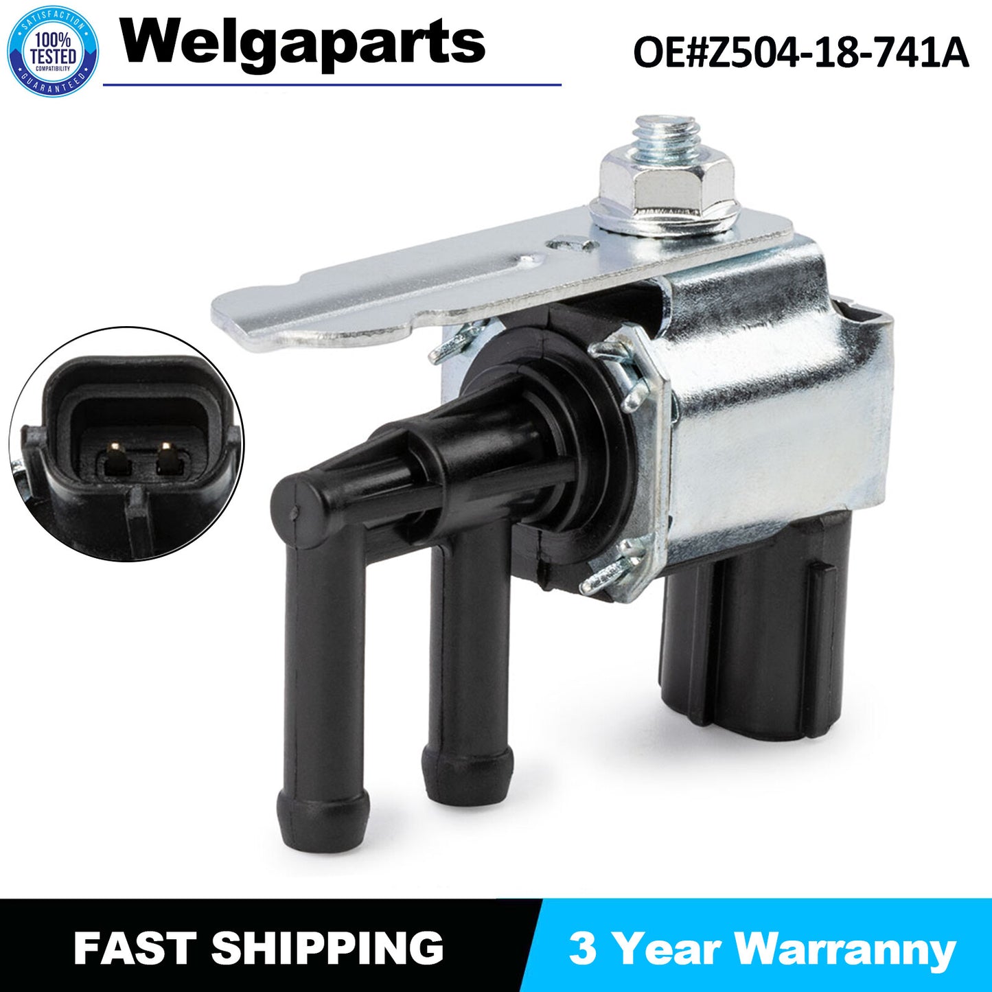 Vapor Canister Purge Solenoid Valve Z504-18-741A For 2003-2004 for Mazda 6 2.3L 3.0L