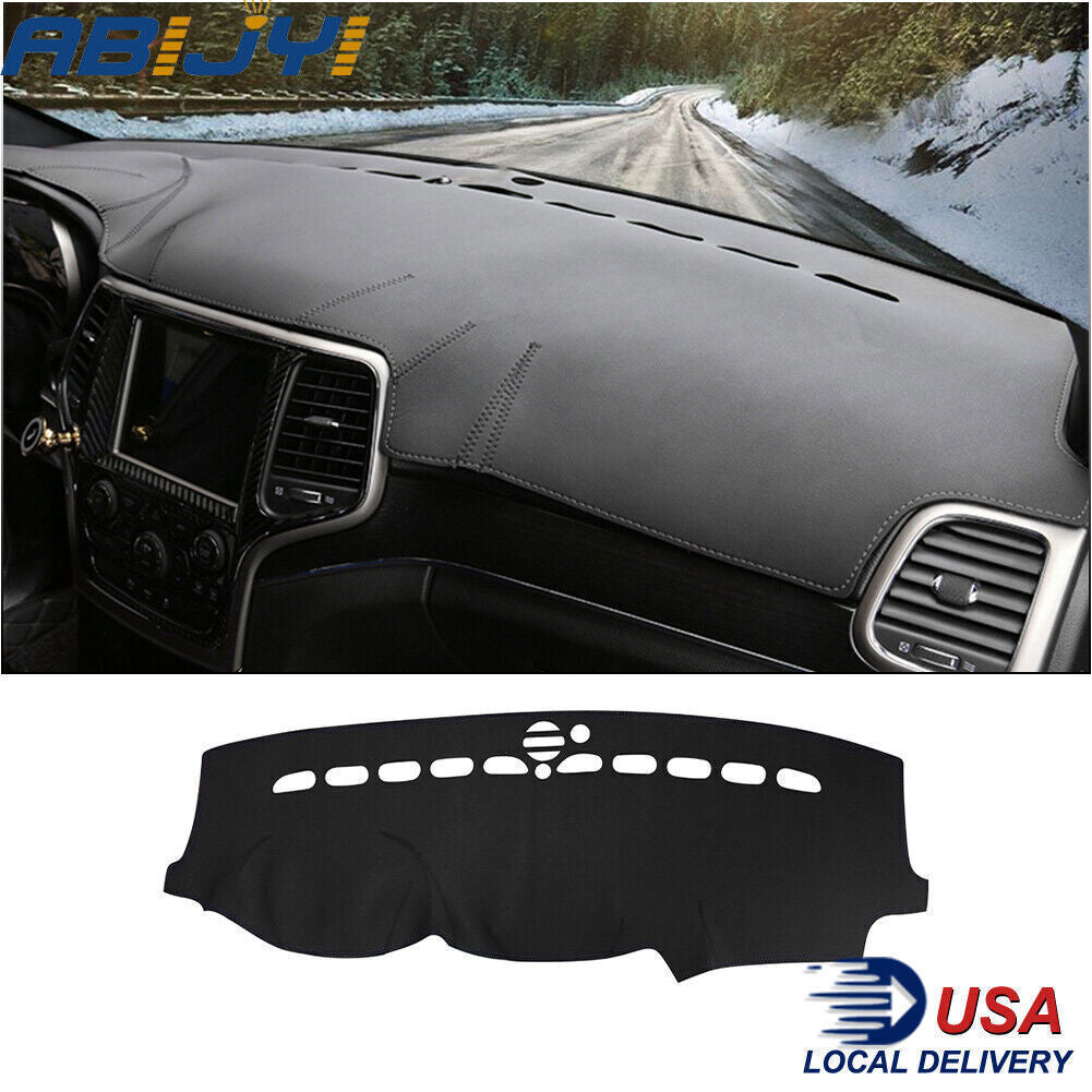 1X Leather Dashboard Dash Mat Non-slip DashMat Pad For 11-17 for Jeep Grand Cherokee