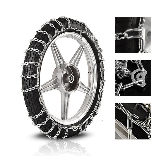 Motorcycle Bike Tire Snow Chain For 300-18 Anti-Skid Emergency Winter Driving ¡Á1 v