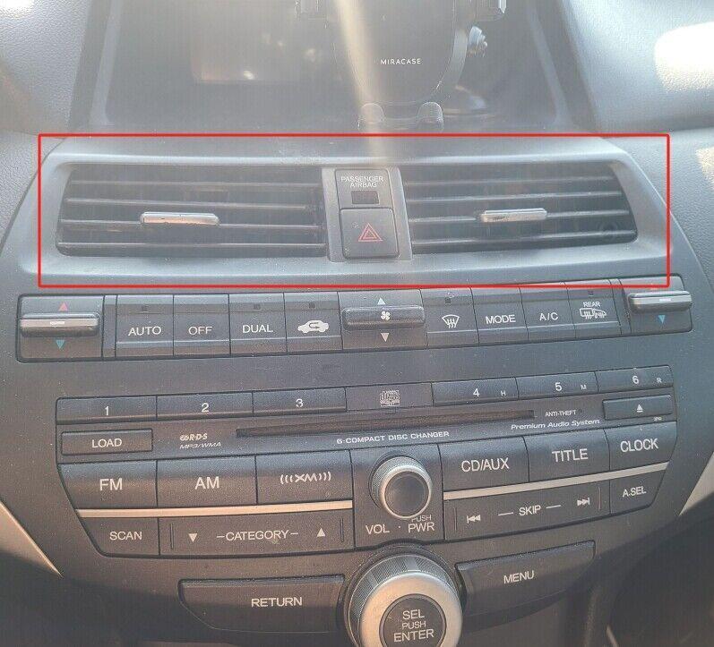 Replacement of center dashboard vent cover for Honda Accord 2008 - 2012