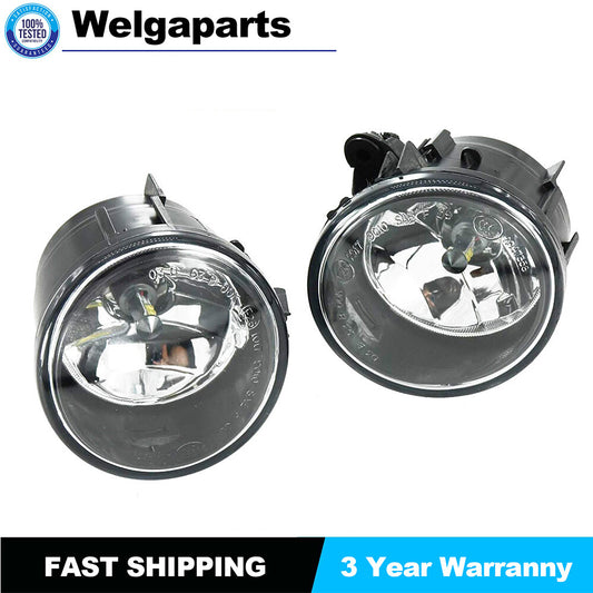 Pair For 2011-2017 for BMW X3 Clear Lens Fog Lights Front Bumper Lamps Left+Right