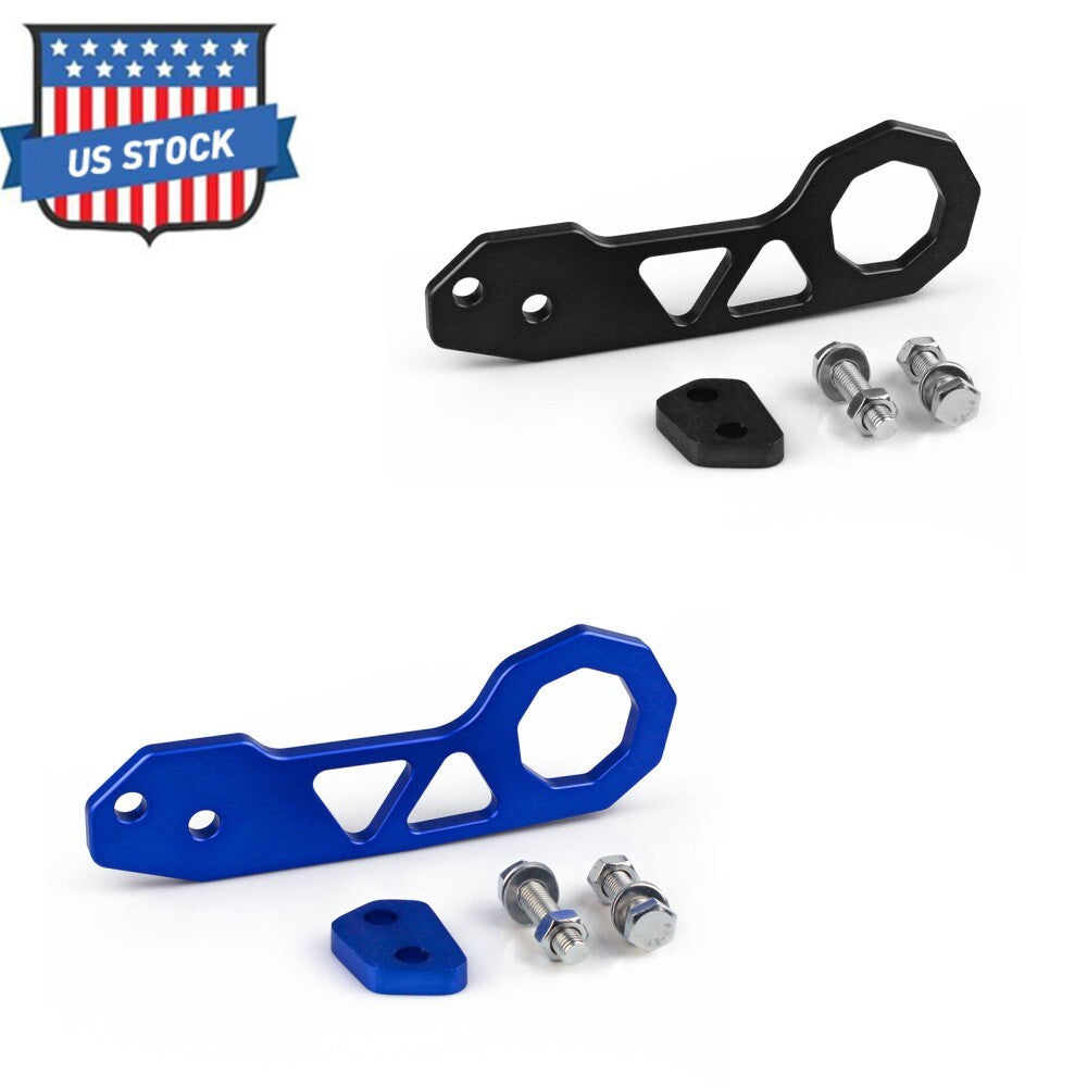 Chrome Tow Towing Hook Aluminum Racing Anodized Billet Rear Kit for Honda Q