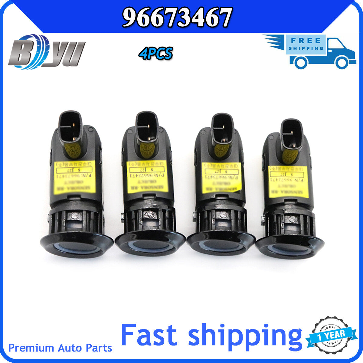 4-Piece Car PDC Parking Sensor Bumper Reverse 96673467 for Chevrolet Captiva Sport Q