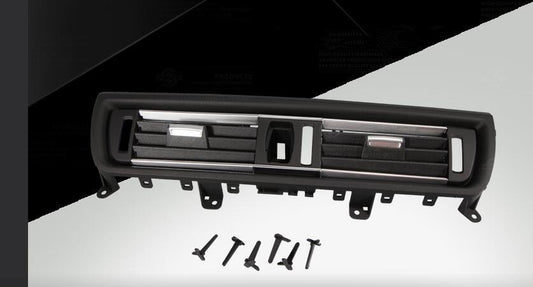 Front Silver Console Grill Dash AC Air Vent For F10 F11 F18 520i 523i 525i v