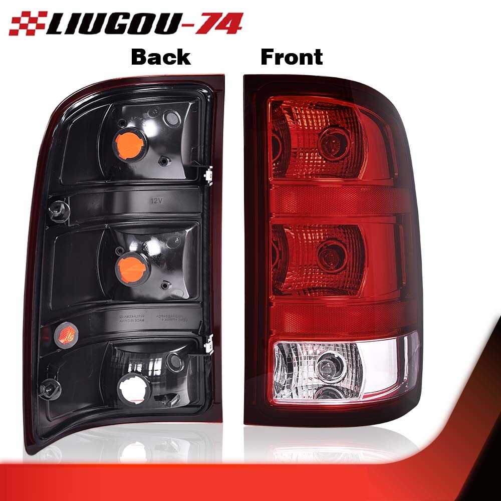 Tail Light Brake Light Passenger Side Fits 07-13 for GMC for Sierra 1500 2500HD 3500HD- v