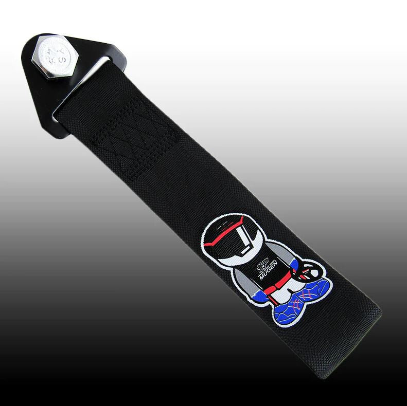 Car tow hitch, front boot, rear trunk, bumper, tow hook, black Mugan, suitable for Toyota .
