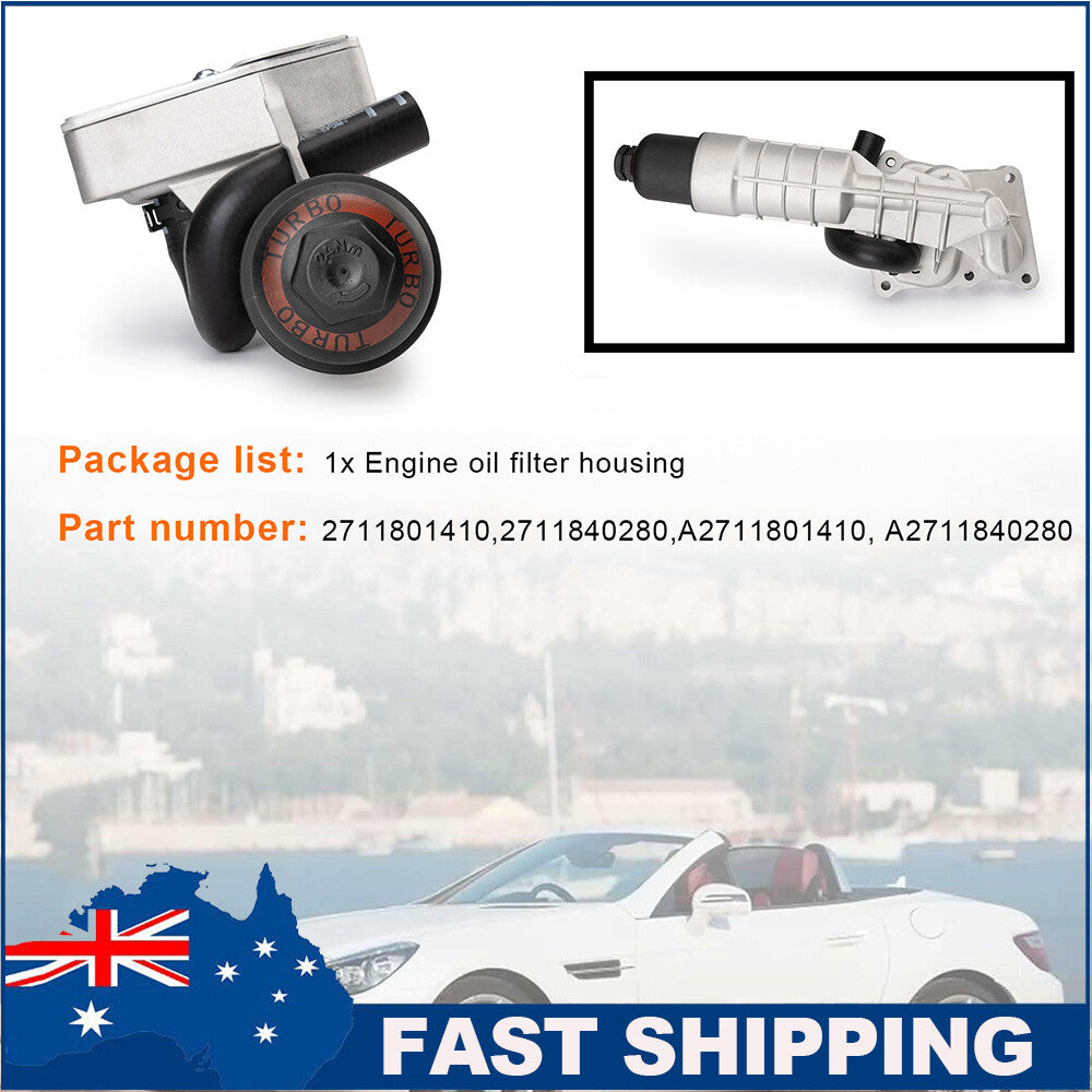 A2711801410 Engine Oil Cooler Filter Housing for Mercedes-Benz C250 SLK250 1.8L Q