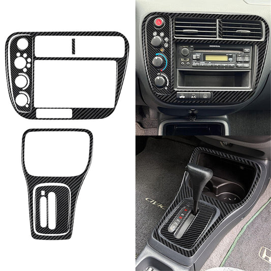for Mercedes R-Class 2009-2012 Rear Door Storage Trim Strip Cover Carbon Fiber v