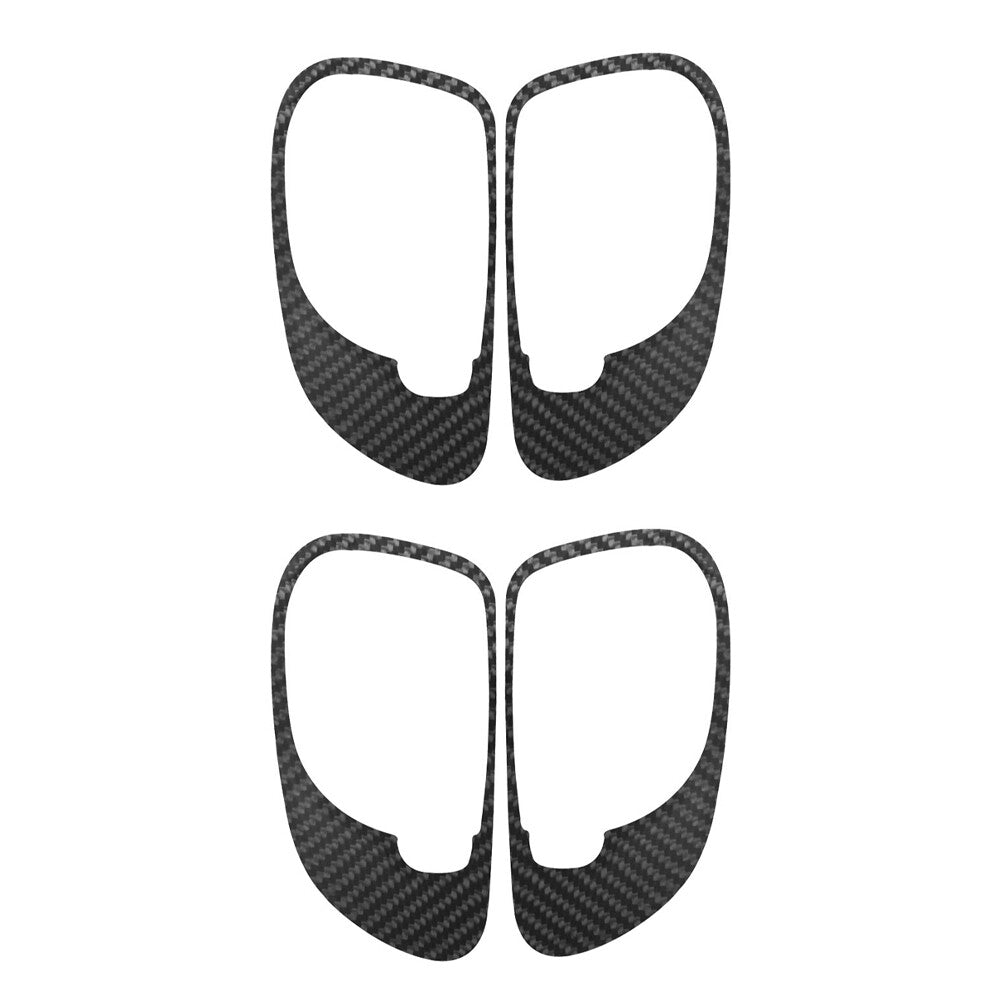 4Pcs Carbon Fiber Door Handle Frame Cover Trim for Chrysler 200 2011-2014