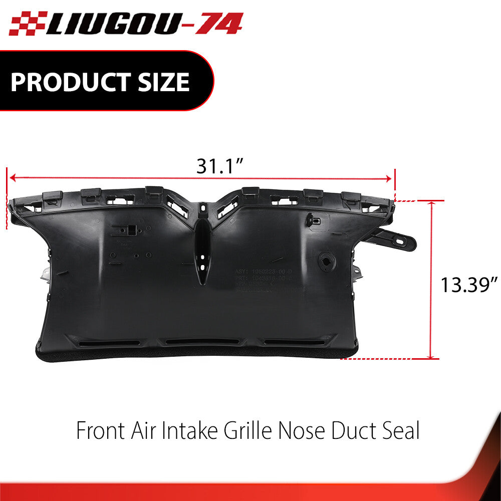 Fits for Model X 16-21 Front Grille Nose Pipe Sealing Cover Guide - v